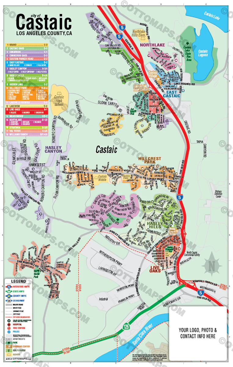 Castaic, Los Angeles County, CA - FILES - PDF and AI - Image 3