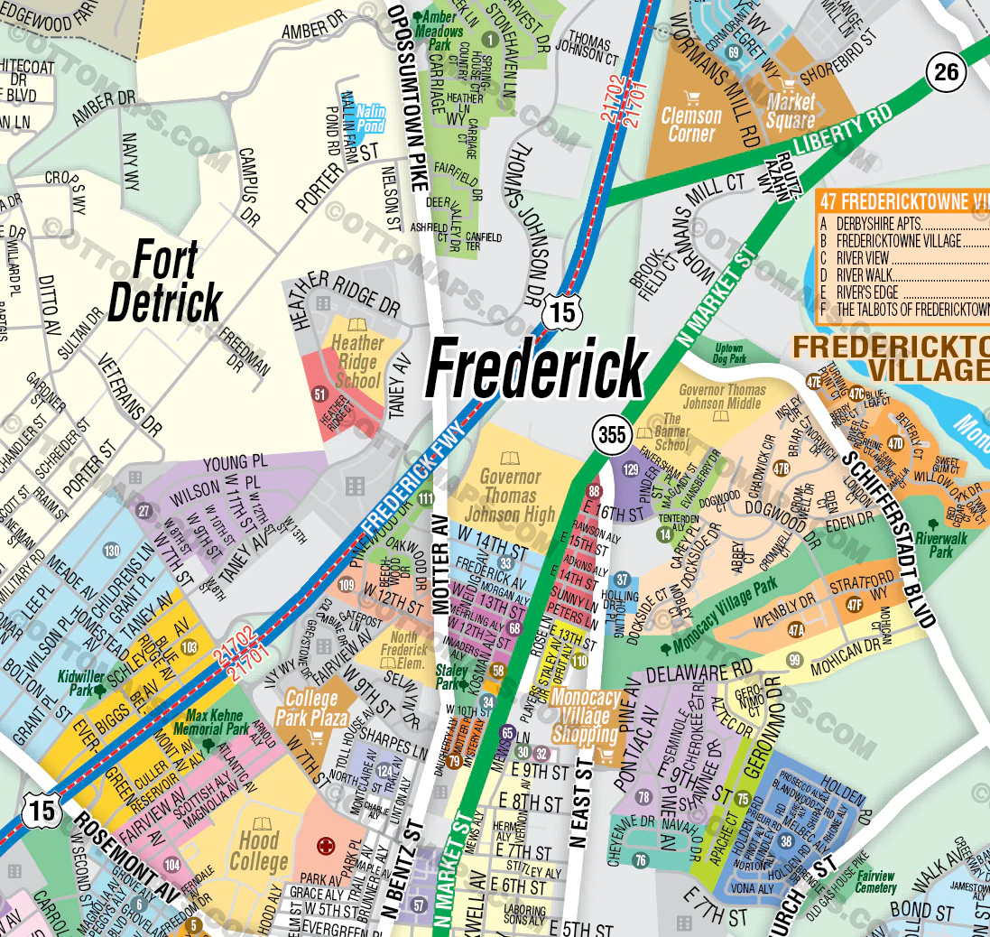Frederick Map, Frederick County, MD - FILES - PDF and Adobe Illustrator - Image 2