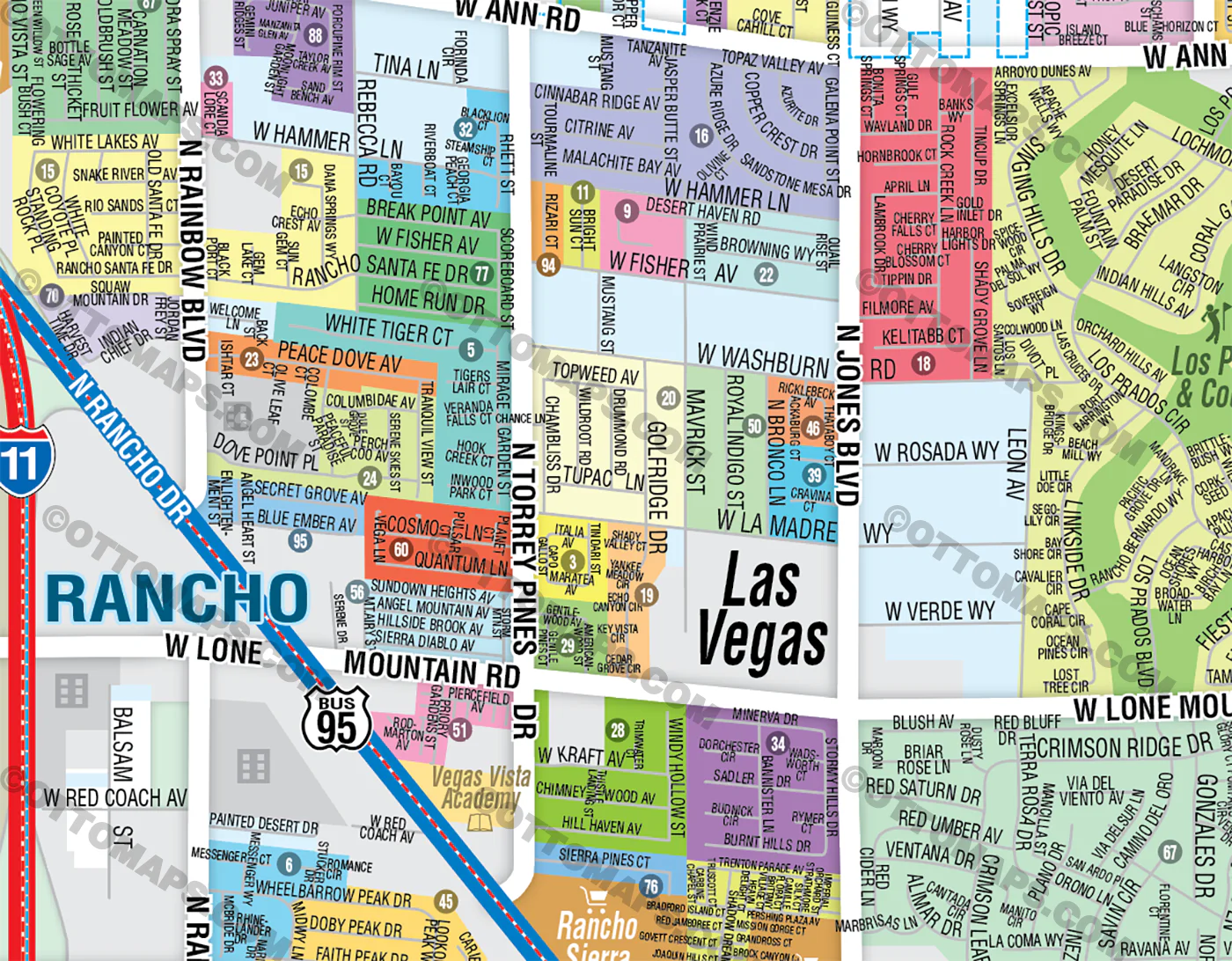 Rancho, Las Vegas, NV - FILES - PDF and AI, editable, vector, royalty free - Image 2