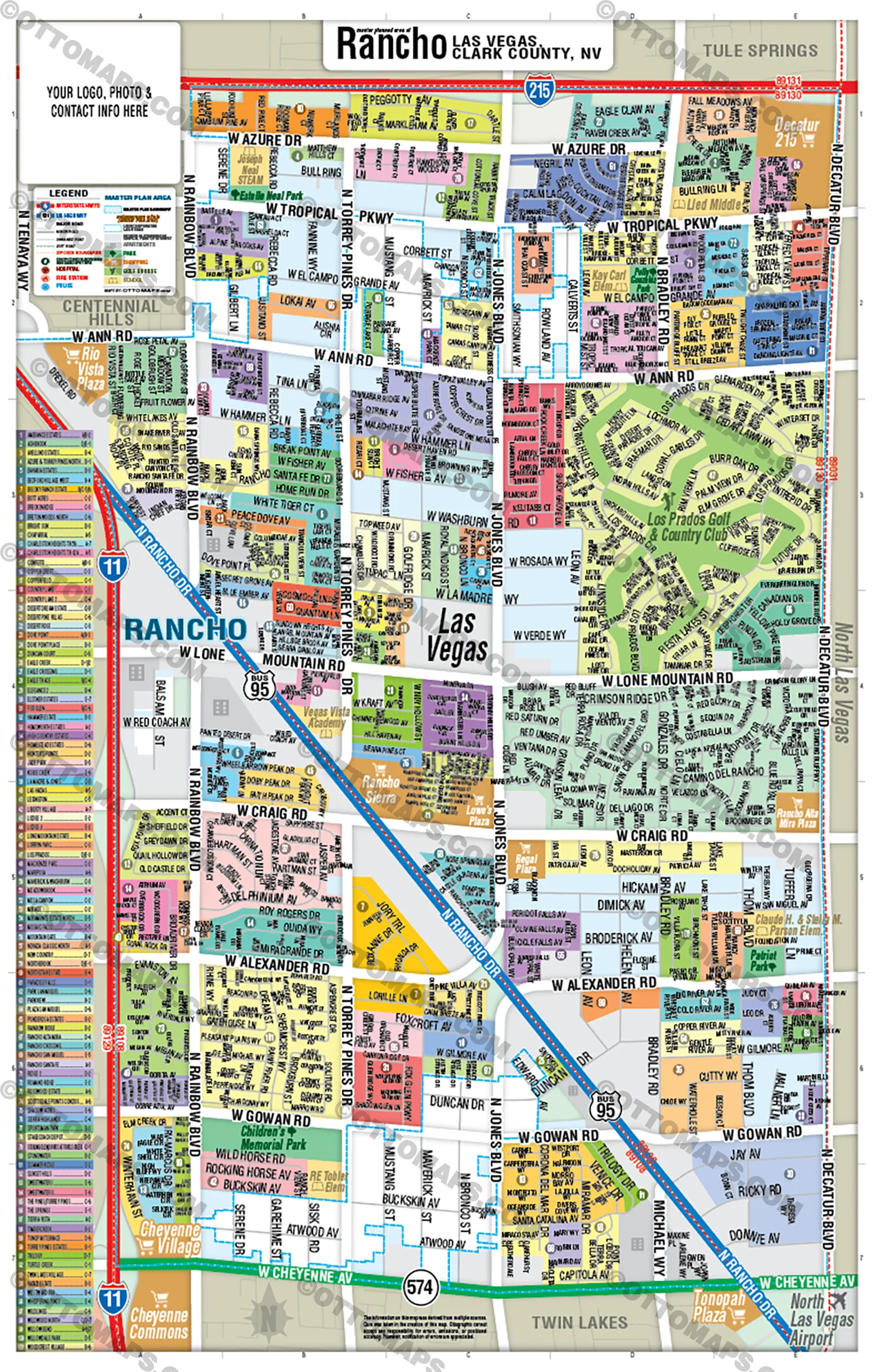 Rancho, Las Vegas, NV - FILES - PDF and AI, editable, vector, royalty free - Image 3