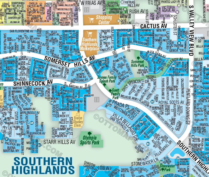Southern Highlands - Enterprise Map, Clark County, NV - FILES - PDF and Adobe Illustrator - Image 2